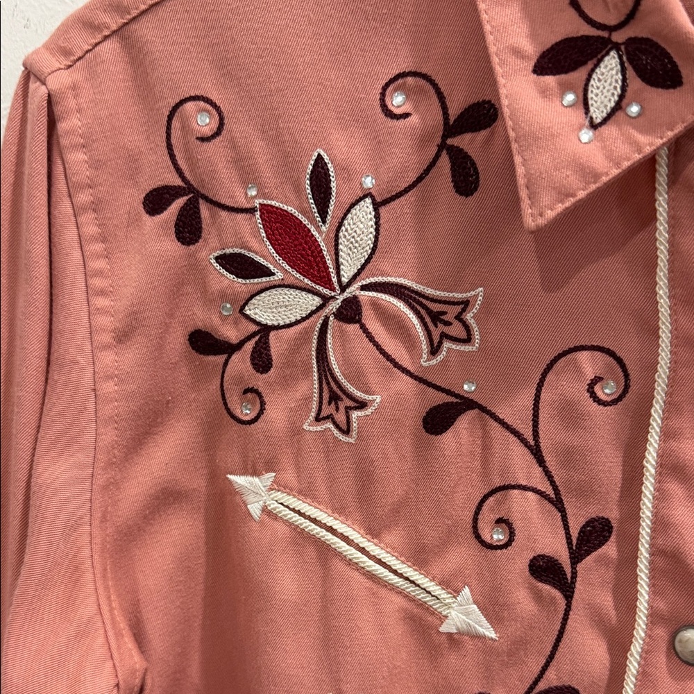 Panhandle Slim Pink Western Shirt - Picture 3 of 5